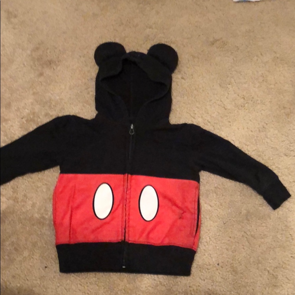 Disney Mickey Mouse ears zip up hoodie